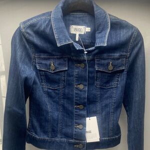 PAIGE Indigo Blue Denim Trucker Jacket